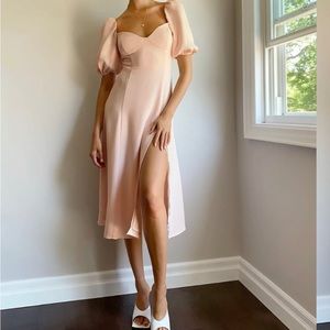 Aritzia Wilfred pink dress size S